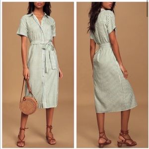 Lulu’s Beachy Keen striped shirt dress